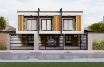 Sobrado geminado no saguaçú com 3 quartos para venda, 115 m²