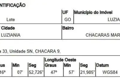 Oportunidade única em luziania - go | tipo: terreno | negociação: venda direta online  | situação: imóvel