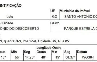 Oportunidade única em santo antonio do descoberto - go | tipo: terreno | negociação: venda direta online  | situação: imóvel