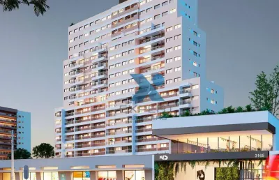 Apartamento com 2 dormitórios à venda, 39 m² por r$ 431.783,53 - portão - curitiba/pr