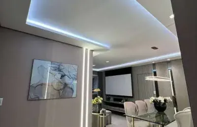 Apartamento com 3 quartos - planta de 119 m² - condomínio brasil beach home resort cuiabá