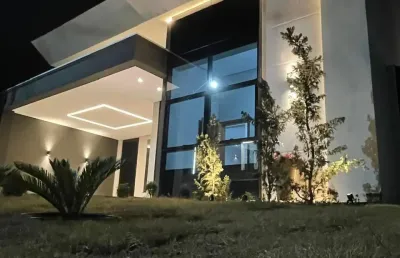 Casa térrea nova com 3 suítes - condomínio florais da mata - região do chapéu do sol