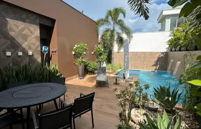 Casa térrea com 4 suítes - condomínio villa jardim - região do santa rosa