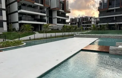 Oportunidade em muro alto: 2 quartos à beira-mar com 62,79m² – porto de galinhas