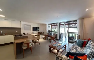 Apartamento duplex mobiliado – beira-mar de muro alto
