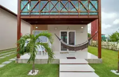 Casa em condominio dois andares com 4 quartos proximo a praia dos carneiros em tamandaré - pe