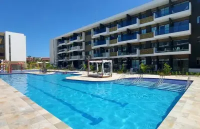 Flat mobiliado à venda no mana beach experience – muro alto | porto de galinhas – pe