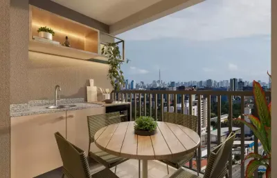 Apartamento moderno 2 quartos (1 suíte), 57m² no mood aurora
