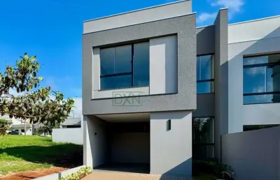 Sobrado geminado com 3 suites no condominio morada das flores