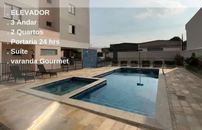 Apartamento com varanda gourmet e suíte para locação