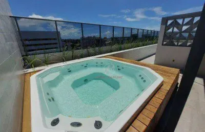 Apartamento de 44m2 com 1 quarto , ampla varanda e à 200m do mar