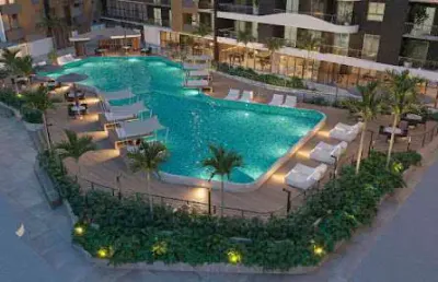 Lançamento de apartamentos de 3 e 4 quartos em condomínio club a 300m do mar