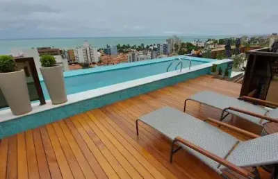Apartamento de 64m2 com 2 quartos + varanda gourmet, à 150m do mar