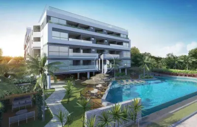 Apartamento em resort na beira mar de ponta de campina