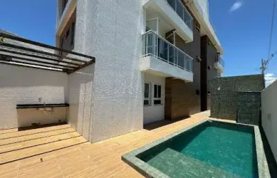 Apartamento de 80m2 com 3 quartos + 3 varandas, à 300m do mar de camboinha