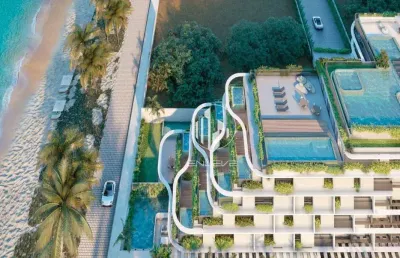 Apartamentos de luxo na beira-mar da praia de formosa