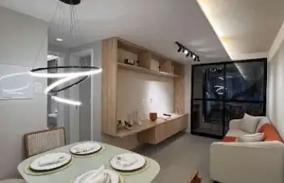 Apartamento com 02 e 03 quartos à 300m do mar do jardim oceania