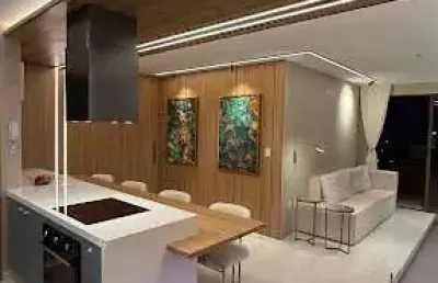 Apartamento de 91m2 com 2 quartos, closet, todo projetado e mobiliado