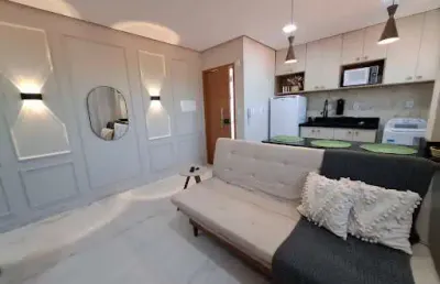 Flat de 30m2 mobiliado e projetado, na praia de cabo branco