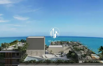 Flats e apartamento de 02 quartos à beira-mar da praia do poço