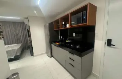 Flat à beira-mar com 30m2 todo mobiliado e projetado