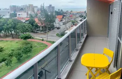 Apartamento de 59m2 com 1 suíte e ampla varanda vista mar e parque