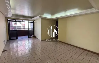 Amplo apartamento com 03 quartos + dce à 100m do mar no jardim oceania