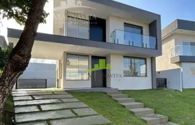 Casa à venda em alphaville litoral norte 2 | 4 suítes | nascente | 270m² | varanda gourmet | piscina privativa | 3 vagas de garagem