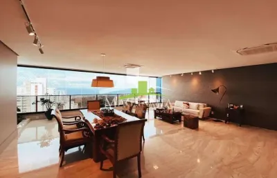 Luxuoso apartamento no bahiano de tênis, 305m², decorado, 3 suítes + studio, vista mar, 4 vagas, condomínio com lazer completo. agende sua visita!