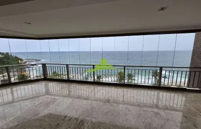 Palazzo sulmare | apartamento | 320m² | 4 suítes | master com closet | nascente | vista mar | ampla varanda | 3 vagas | rio vermelho