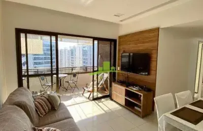 Apartamento à venda no alphaville salvador | 2 quartos reversível para 3 | 79m² | andar alto | varanda com reiki | 2 vagas | lazer completo | r$ 990.