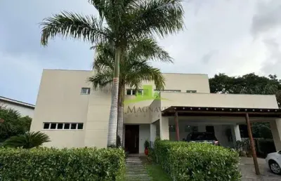 Exclusiva casa à venda em condomínio busca vida - vida marina | 4 suítes e área gourmet | piscina e ampla área verde | r$ 3.300.000