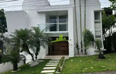 Casa de luxo à venda em alphaville salvador i (cond. itaparica) | 4 suítes | 596m² | piscina privativa | r$ 5.000.000