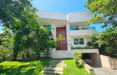Mansão à venda, alto padrão e autossustentável, residencial itapuã, alphaville salvador 1, 964m², 6 suítes, piscina aquecida, energia solar. exclusiva