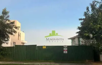 Terreno à venda no alphaville salvador 2, 500m². declive, nascente, alto e ventilado, projeto aprovado, alto padrão. condominio lazer completo