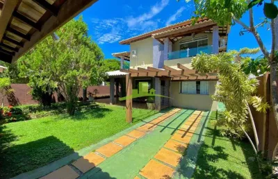Casa à venda no condomínio paraíso, guarajuba, 500m da praia, 279m², 4 suítes, piscina com hidromassagem, quiosque gourmet, r$ 1.950.000,00