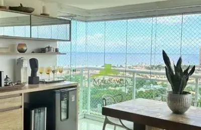 Art residence, apartamento de alto padrão à venda, patamares, 144m², 3 suítes, varanda gourmet. vista mar. 3 vagas. salvador. r$ 1.560.000,00
