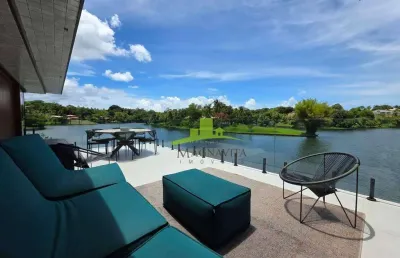 Mansão exclusiva à venda no encontro das águas, 500m², 4 suítes, piscina de água salgada, vista para a lagoa. terreno 4.000m². r$ 12.000.000,00