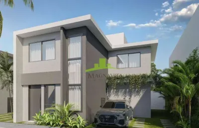 Lançamento: casa à venda no joanes garden, 130m², 4 suítes, jardim privativo, infraestrutura completa – buraquinho, lauro de freitas