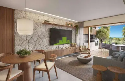 Apartamento à venda no maui boutique, imbassaí, 89m², 2 suítes, nascente, varanda gourmet, sustentabilidade, natureza, sofisticação e lazer completo!