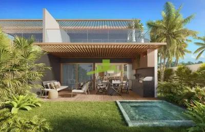 Apartamento à venda no maui boutique, imbassaí, 112m² + 66m² garden com hidro, 3 suítes, nascente, varanda gourmet. natureza, conforto e sofisticação!
