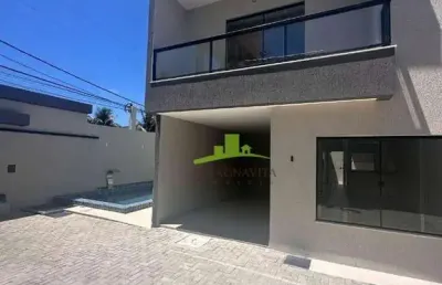 Casa alto padrão à venda, condomínio fechado. pitangueiras, 165m², 4 suítes, lavabo, varanda, porcelanato, piscina. área gourmet. oportunidade!