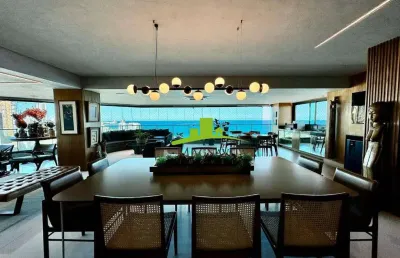 Morro ipiranga, apartamento 4 suítes à venda, 308m², vista mar panorâmica, varanda gourmet, 4 vagas soltas, adega climatizada, alto padrão. exclusivo!