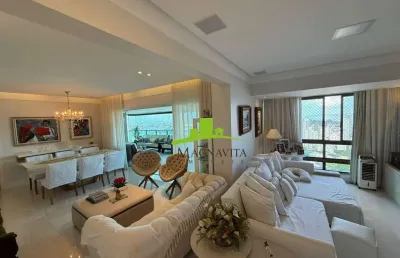 Mansão grazia. apartamento alto luxo à venda na graça, 185m², 4 suítes, vista mar panorâmica, nascente, 3 vagas, andar alto. alto padrão. conforto!