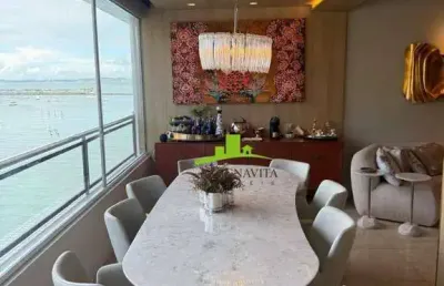 Porto trapiche residence. apartamento alto padrão 2 suítes à venda, 110m², mobiliado, vista bahia marina. automação completa. conforto e segurança.