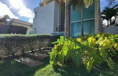 Alphaville ii. casa alto padrão à venda com 4 suítes, 502m², área gourmet, energia solar, pé direito duplo, finamente decorada. pronta para morar!