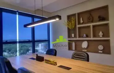 Aero empresarial. sala comercial à venda com 30m², vista mar, alto padrão, ideal para consultórios, escritórios, startups. lauro de freitas