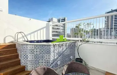 Graça. cobertura à venda 1 quarto, 70m², varanda, piscina, vista livre, 1 vaga coberta, segurança 24h, porteira fechada. reformada oportunidade única!