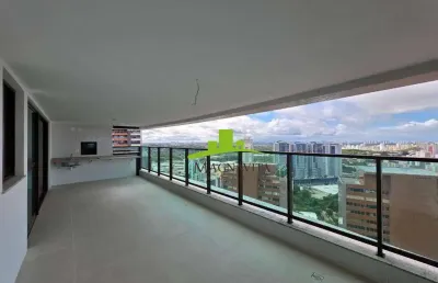 Palazzo unique caminho das árvores. apartamento alto padrão à venda, 250m², 4 suítes, varanda gourmet, vista panorâmica, nascente, andar alto. 4 vagas