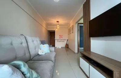 Apartamento mobiliado  vista parcial do mar no boqueirão - 2 dormitórios 1 suíte